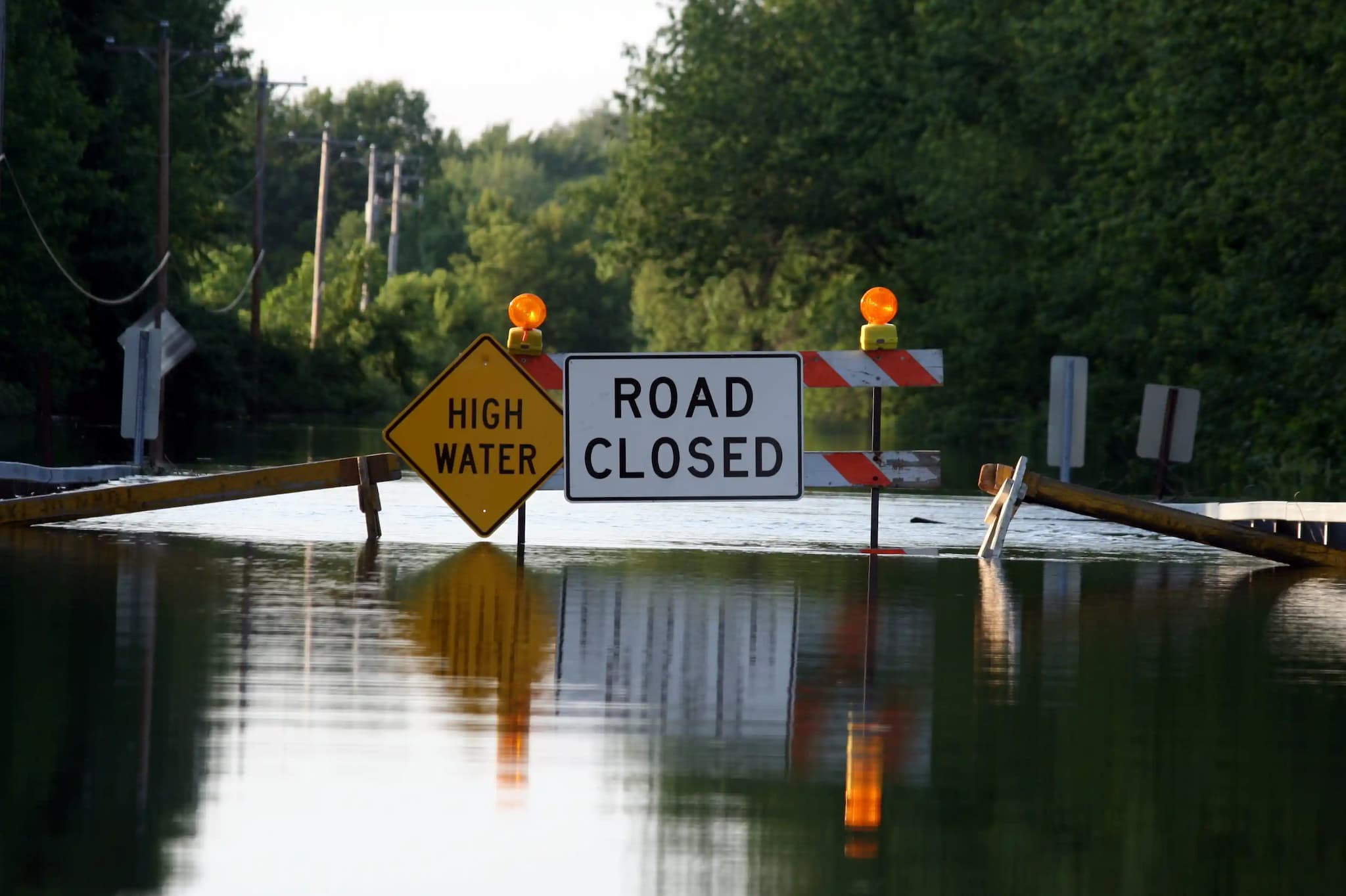 road closed sign