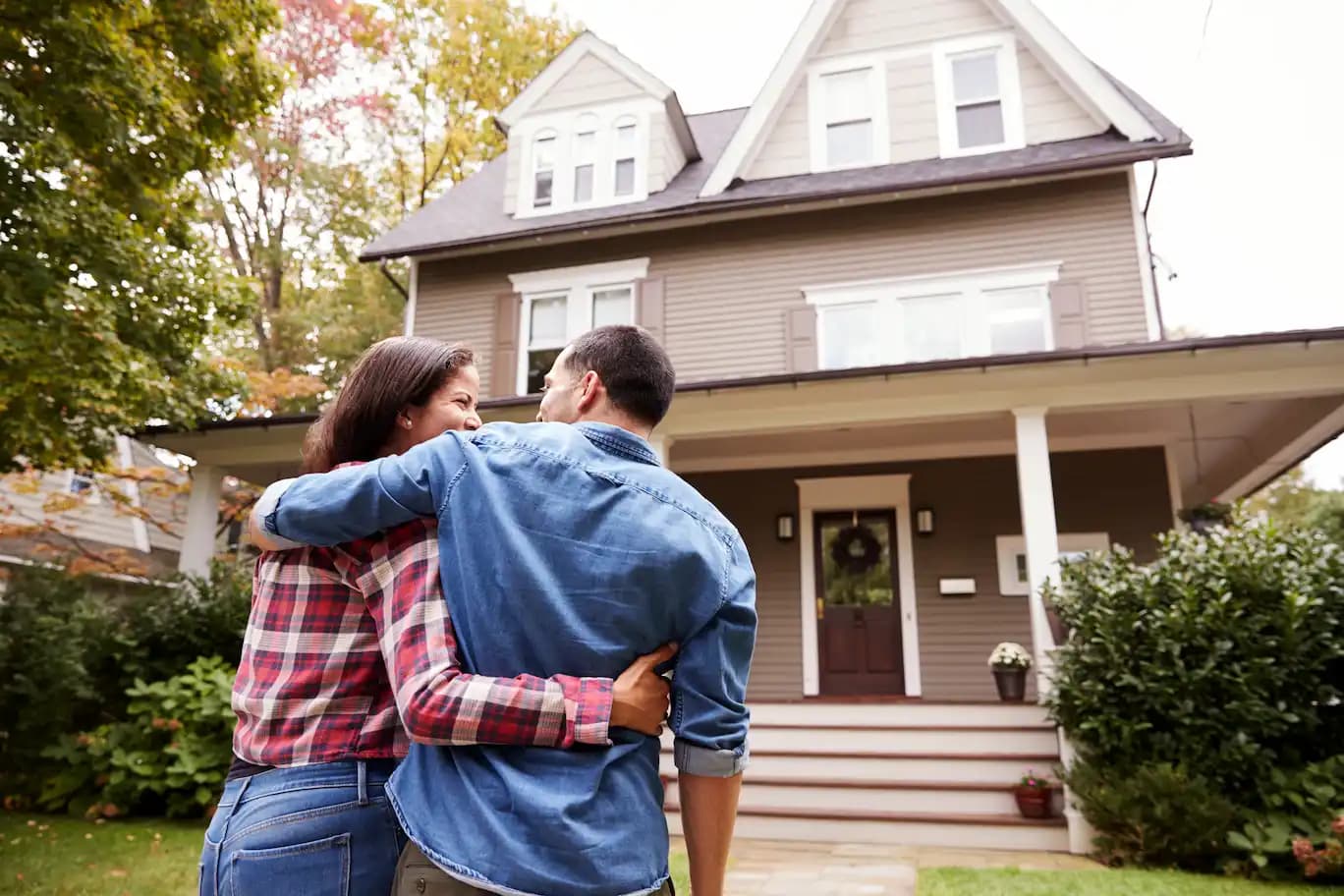 couple with home